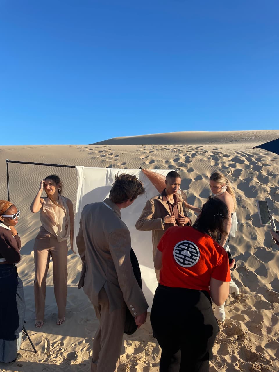Behind the scenes